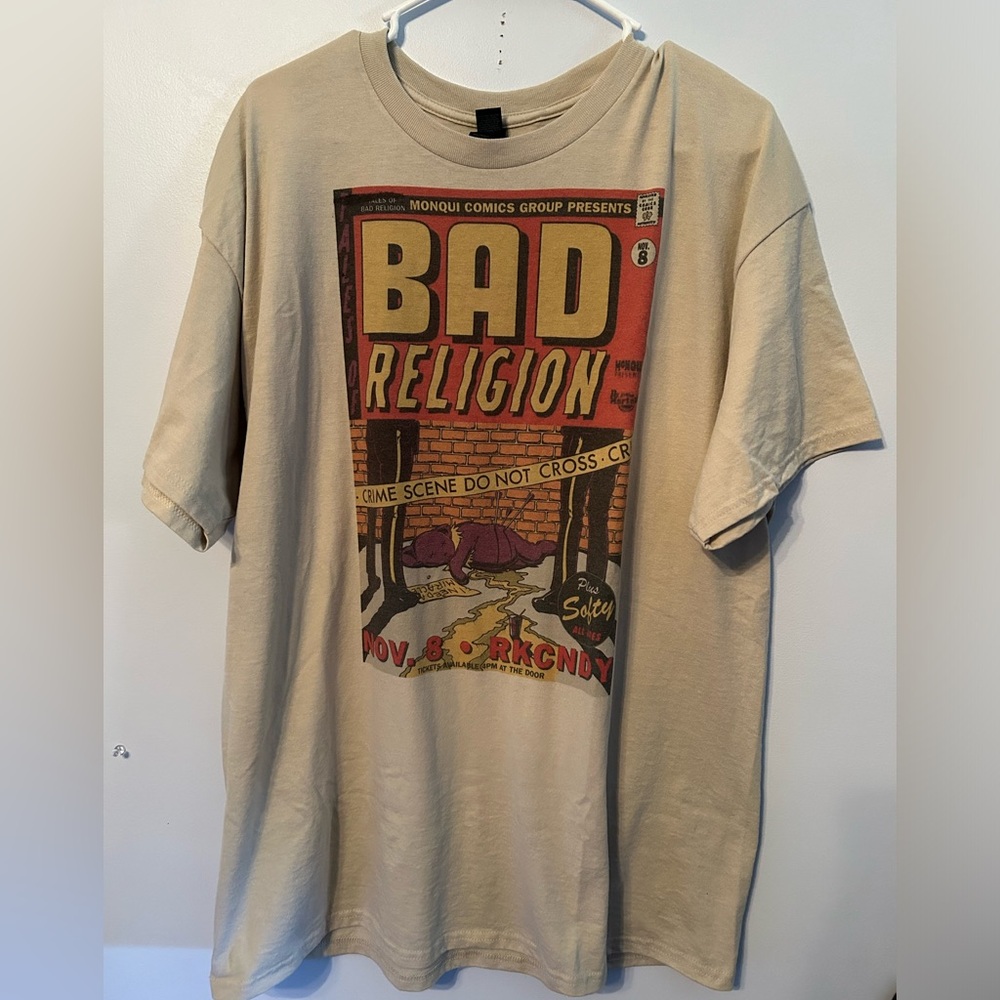 Bad Religion Concert Poster Graphic T- Shirt Size XL New Punk Epitaph Records